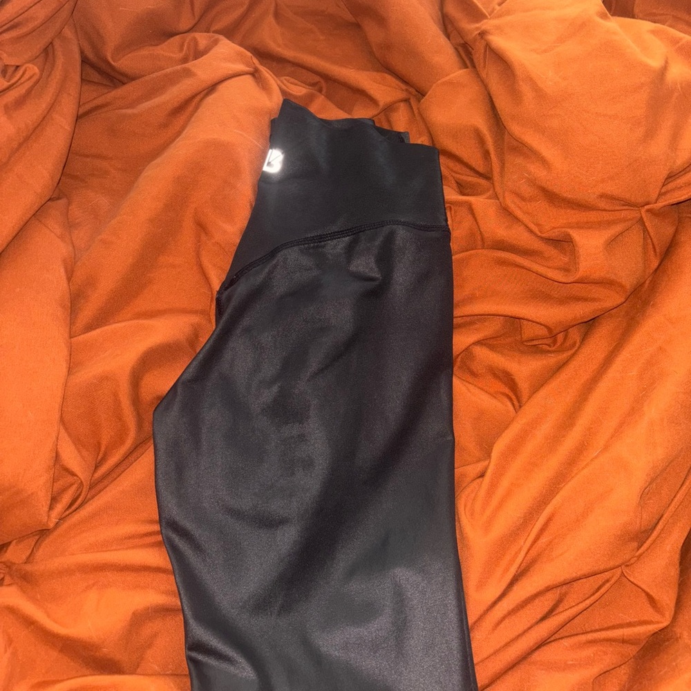 Faux leather leggings